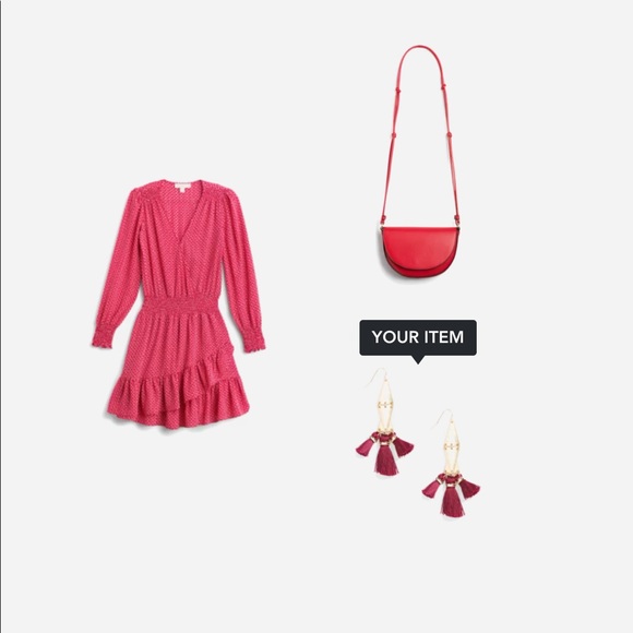 Fringe Drop Earrings - Picture 2 of 2